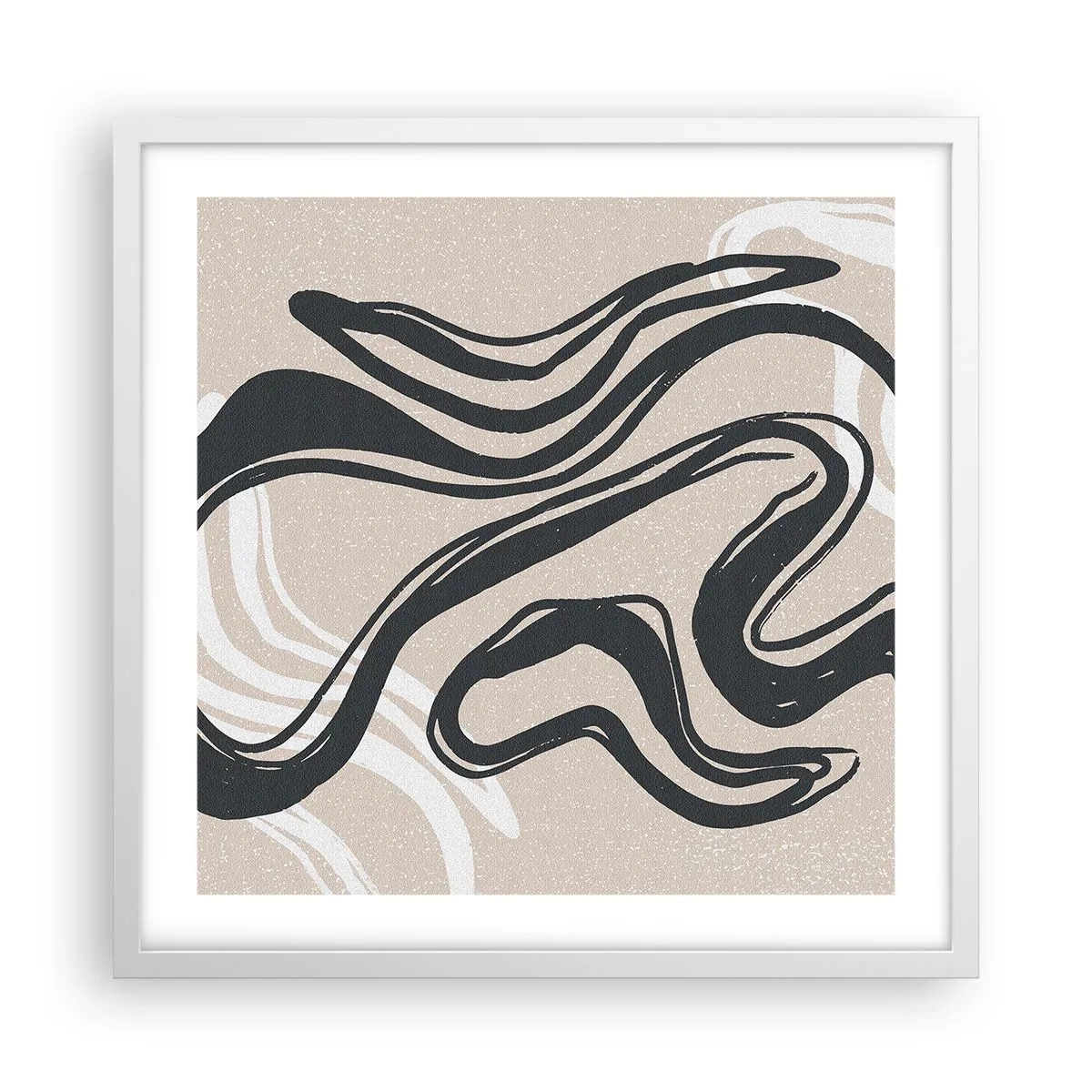 Affisch i vit ram - Mångfaldigt uttryck - 50x50 cm