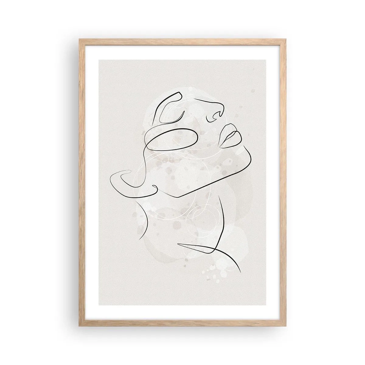 Affisch i ram av ljusek - Drömmens kontur - 50x70 cm