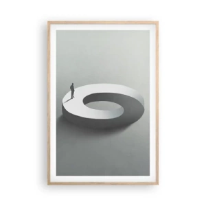 Affisch i ram av ljusek - Och försök att vara klok - 61x91 cm