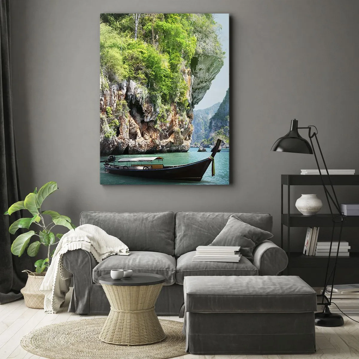 Canvastavla - Bild på duk - Inbjudan till exotisk resa - 50x70 cm