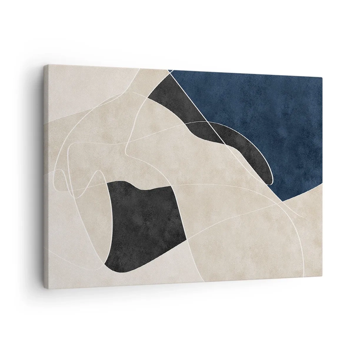 Canvastavla - Bild på duk - Abstrakt komposition - färgkontrast - 70x50 cm