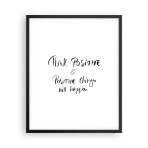 Affisch i svart ram - Hur ska man leva? - 40x50 cm