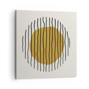 Canvastavla - Bild på duk - Abstraktion som darrar av glöd - 50x50 cm