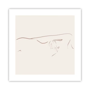 Affisch - Begärans form - 40x40 cm