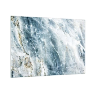 Glastavla - Bild på glas - Isvärld - 100x70 cm