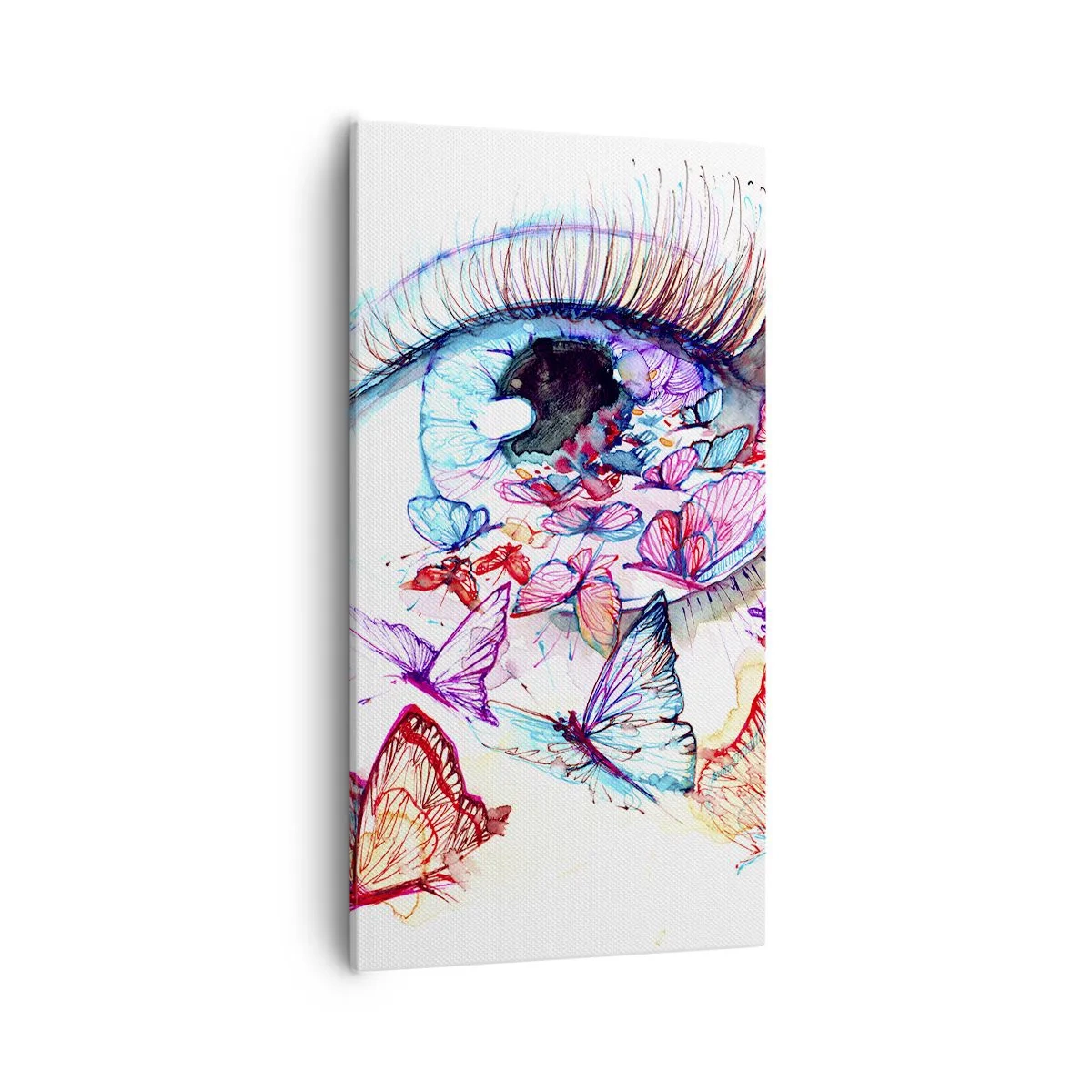 Canvastavla - Bild på duk - Ögonens sagolika charm - 55x100 cm