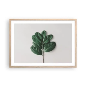 Affisch i ram av ljusek - Själva naturens bild - 70x50 cm