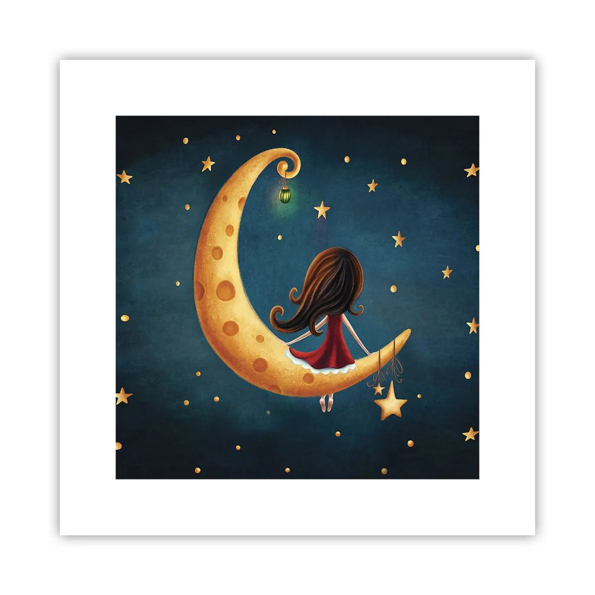 Affisch - En gång i tiden... - 30x30 cm