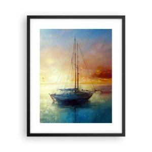 Affisch i svart ram - I guldviken - 40x50 cm