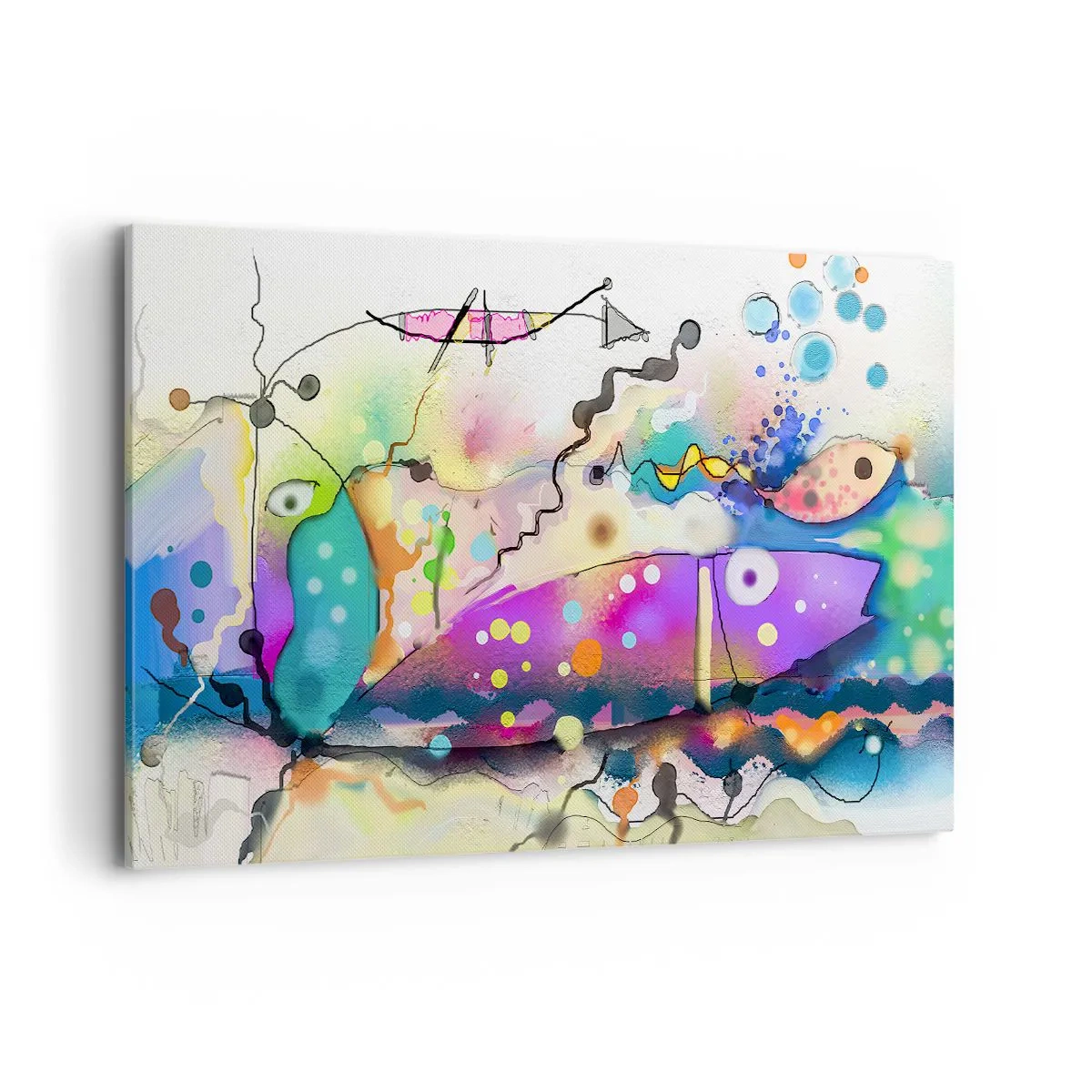 Canvastavla - Bild på duk - Det saknas ord! - 120x80 cm