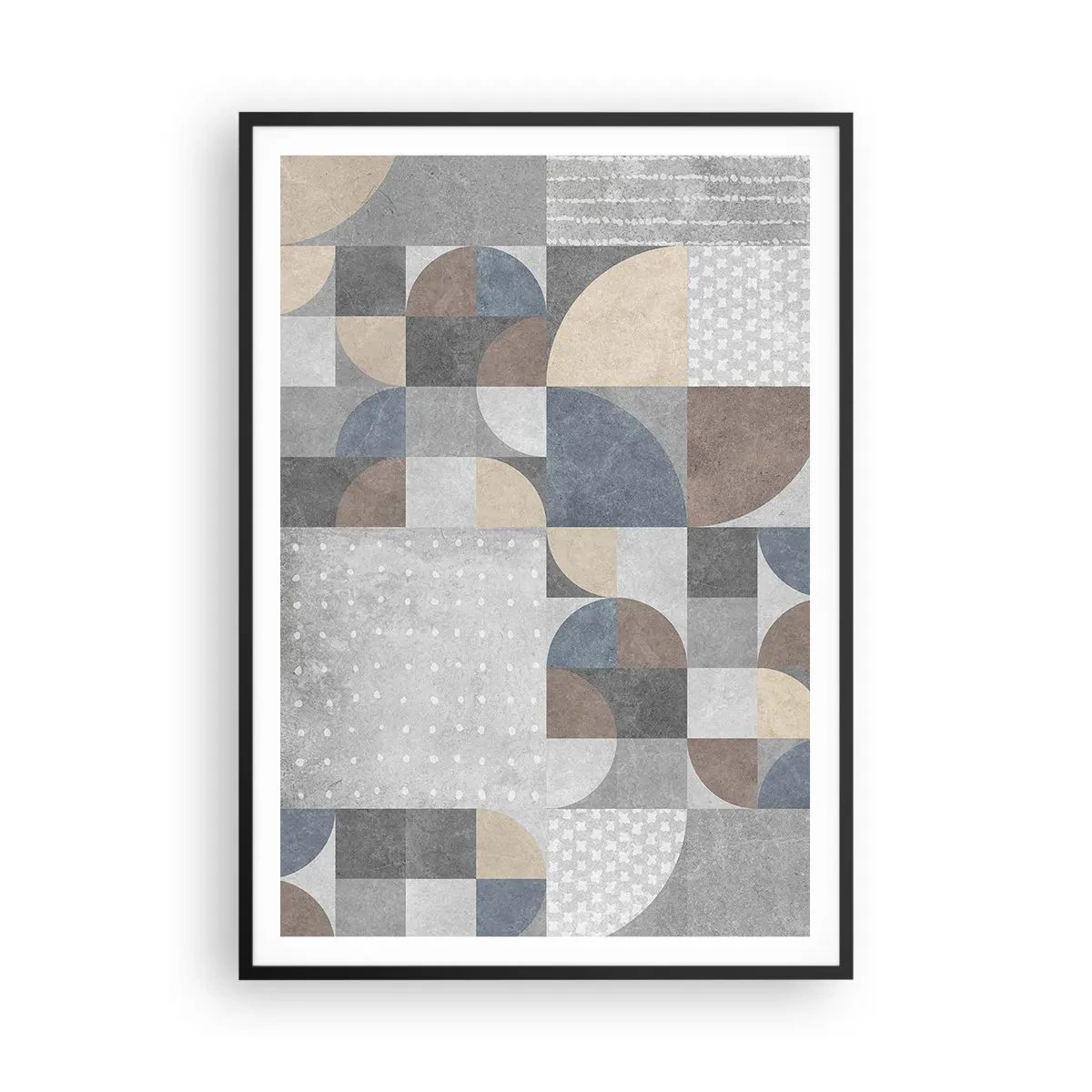 Affisch i svart ram - Keramisk fantasi - 70x100 cm