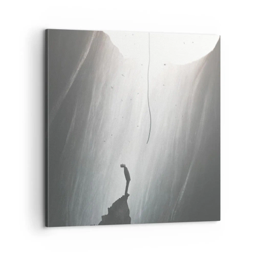 Canvastavla - Bild på duk - Det finns alltid en väg ut - 60x60 cm