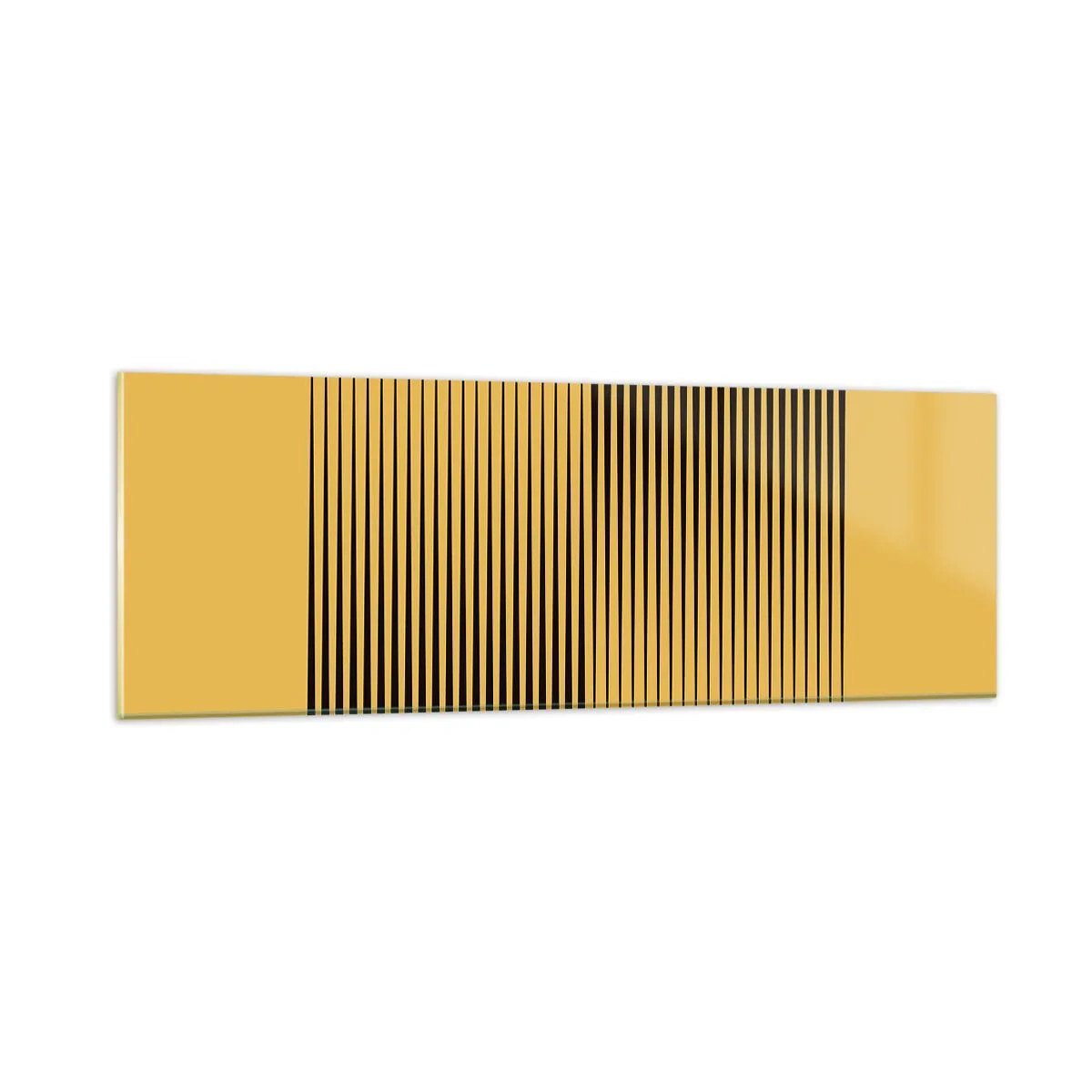 Glastavla - Bild på glas - Motsatsernas kvadrat - 90x30 cm