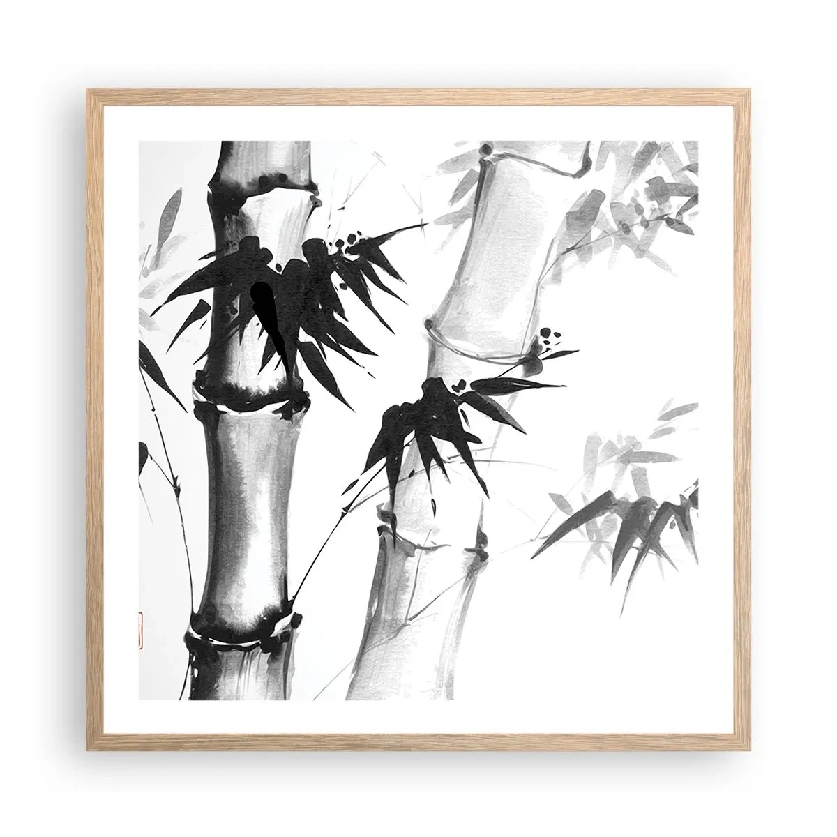 Affisch i ram av ljusek - Inzoomad orient - 60x60 cm