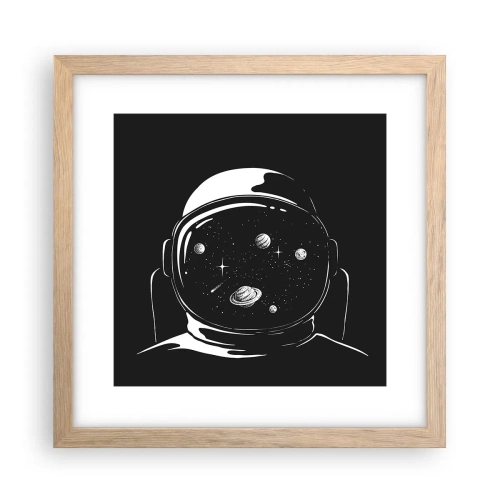 Affisch i ram av ljusek - Fin utsikt - 30x30 cm