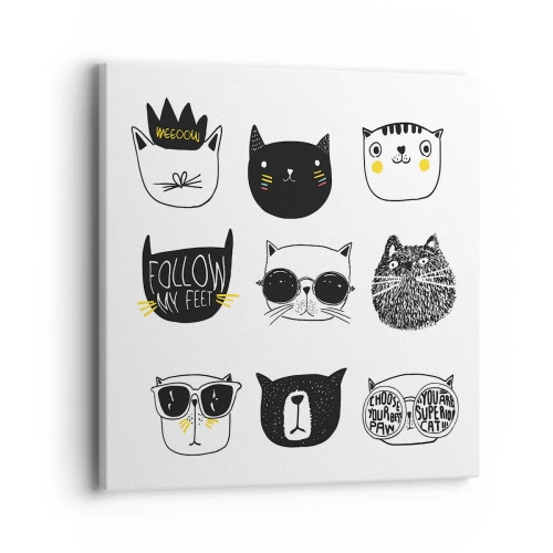 Canvastavla - Bild på duk - Varje annorlunda - 40x40 cm