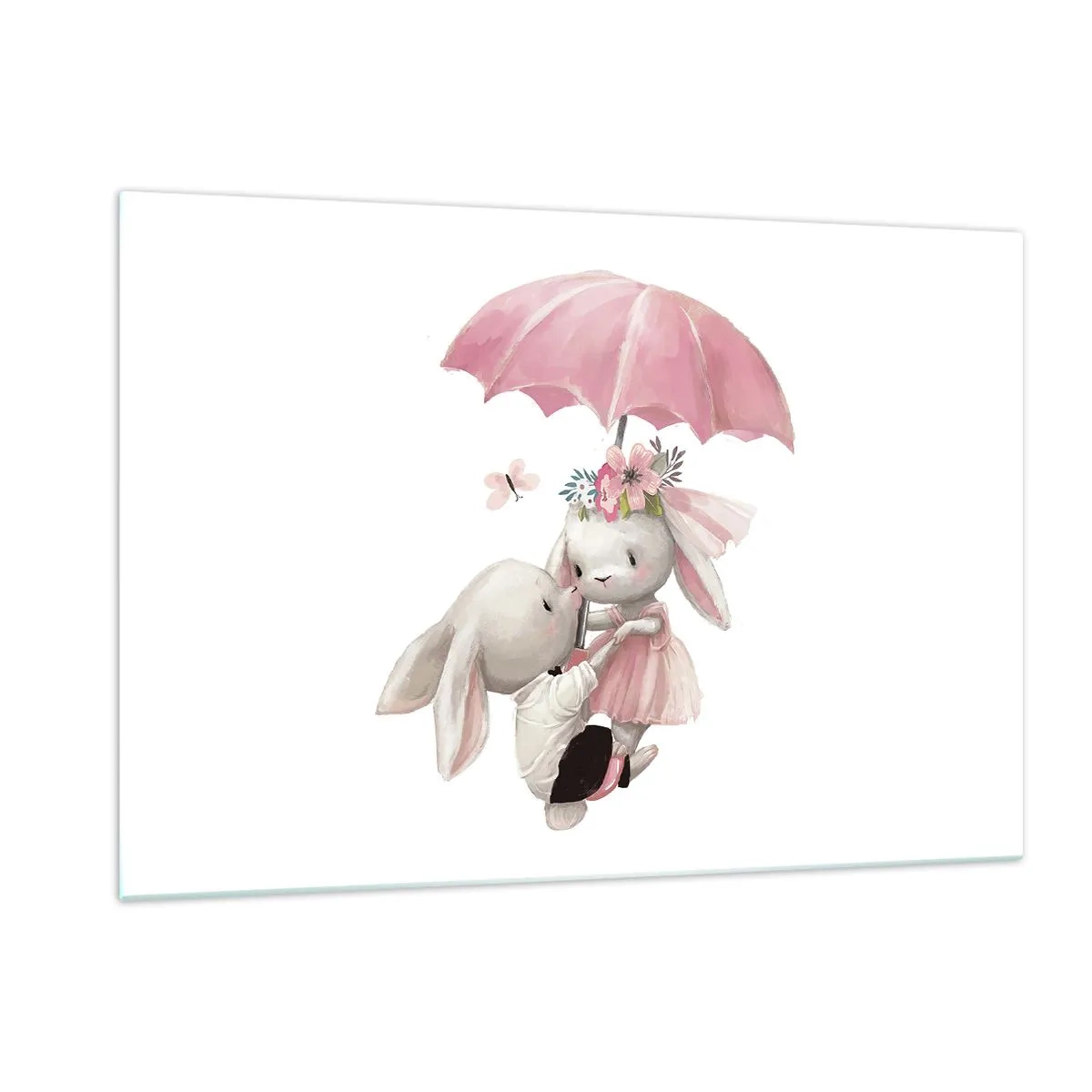 Glastavla - Bild på glas - Det är just kärlek - 120x80 cm