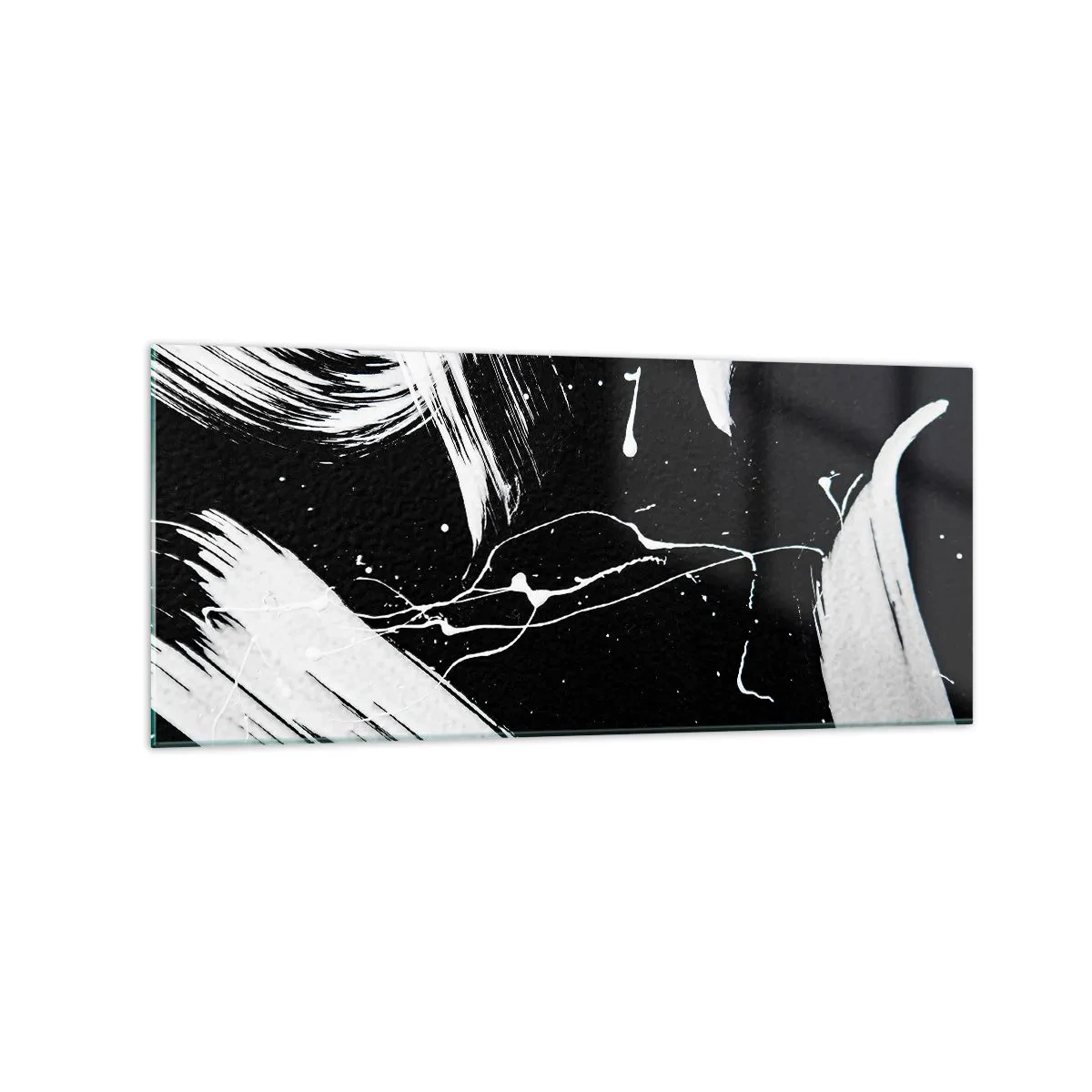 Glastavla - Bild på glas - Bryta mörkret - 120x50 cm