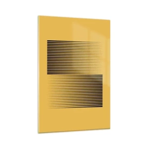 Glastavla - Bild på glas - Motsatsernas kvadrat - 80x120 cm