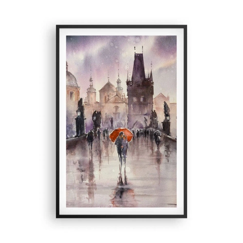 Affisch i svart ram - Människor förändras inte - 61x91 cm