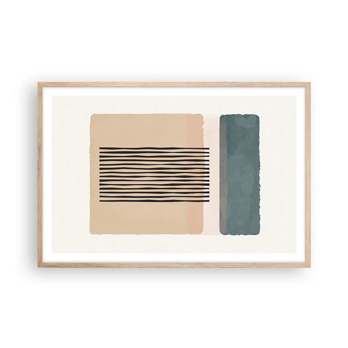 Affisch i ram av ljusek - Allt väl - 91x61 cm