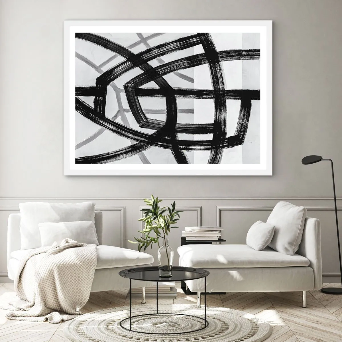 Affisch i vit ram - Att skapa djupet - 100x70 cm