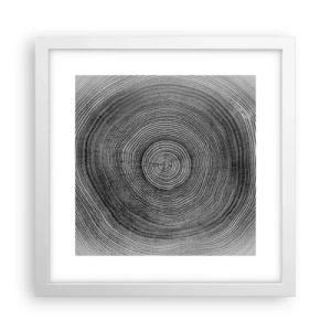 Affisch i vit ram - Ett tecken i tiden - 30x30 cm