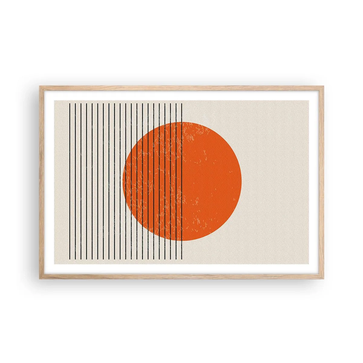 Affisch i ram av ljusek - Alltid solen - 91x61 cm