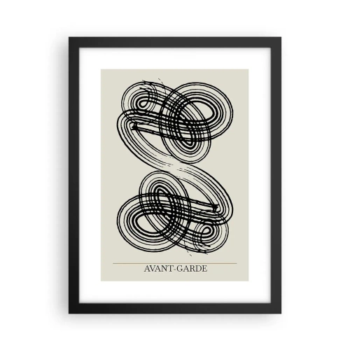 Affisch i svart ram - Det kom ut spontant - 30x40 cm