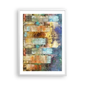 Affisch i vit ram - Solig metropol - 50x70 cm