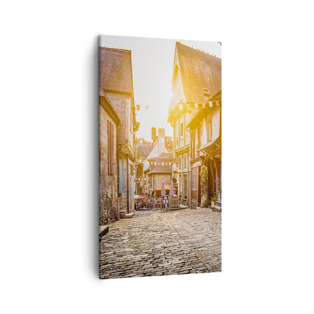 Canvastavla - Bild på duk - Stadens vita ande - 45x80 cm