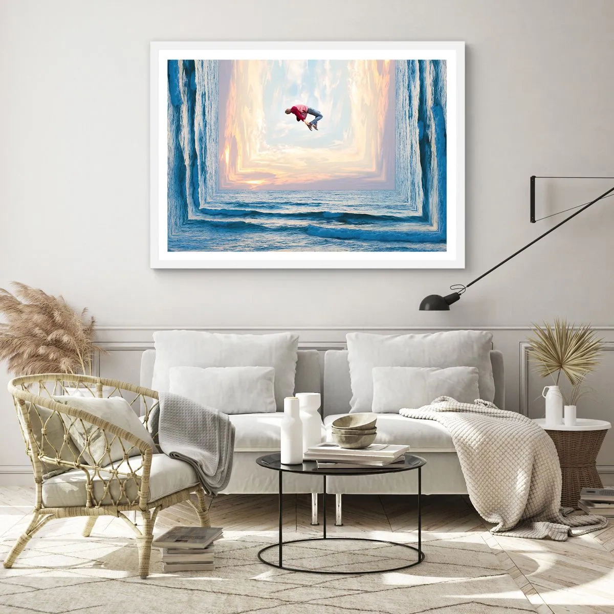 Affisch i vit ram - Till en annan dimension - 70x50 cm