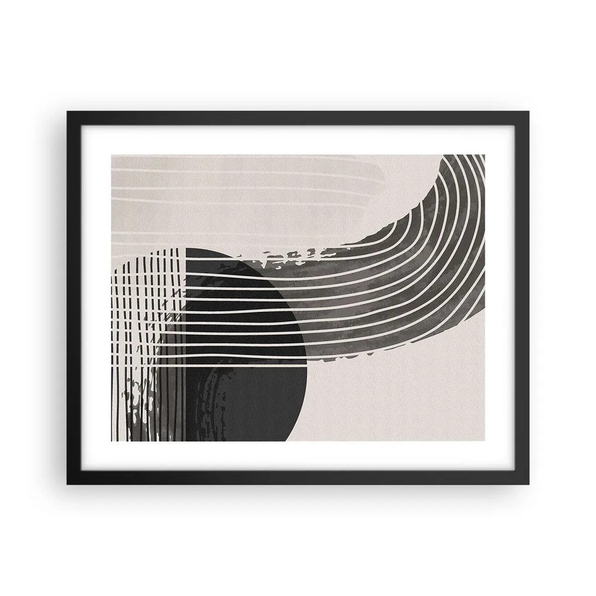 Affisch i svart ram - Dit och tillbaka - 50x40 cm