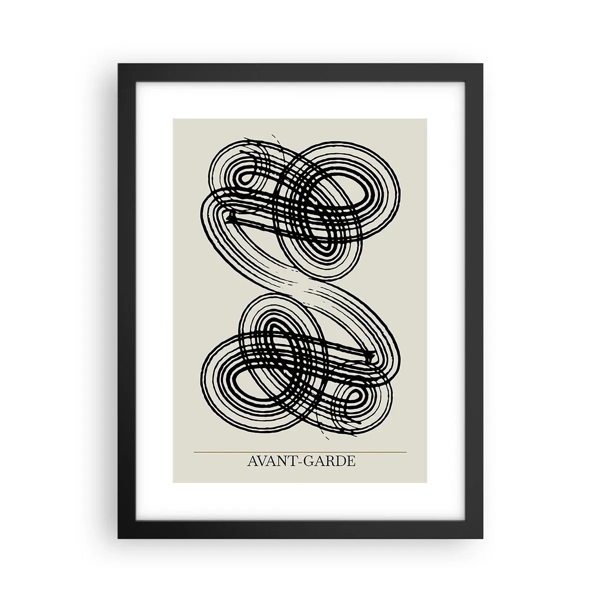 Affisch i svart ram - Det kom ut spontant - 30x40 cm