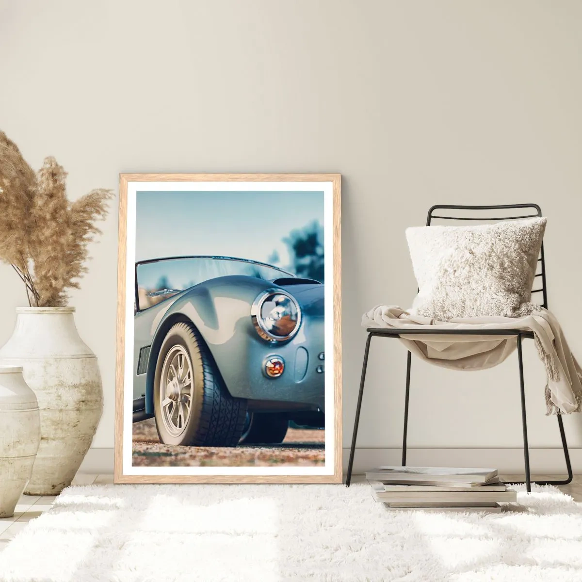 Affisch i ram av ljusek - Det är stilen som räknas - 70x100 cm