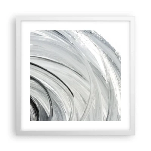 Affisch i vit ram - Orbital komposition - 40x40 cm