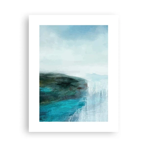 Affisch - Marin abstraktion - 30x40 cm