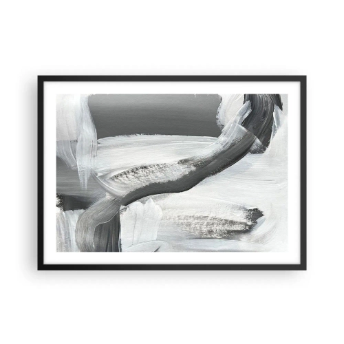 Affisch i svart ram - Med bestämd rörelse - 70x50 cm