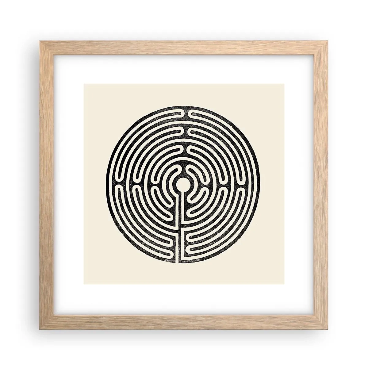 Affisch i ram av ljusek - Mystisk ordning - 30x30 cm