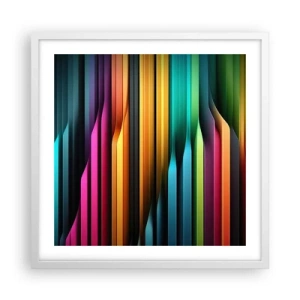 Affisch i vit ram - Lysande orgel - 50x50 cm