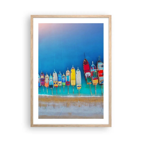 Affisch i ram av ljusek - Ur fågelperspektivet - 50x70 cm