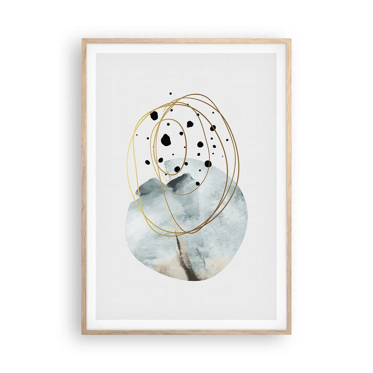 Affisch i ram av ljusek - I rummets famn - 70x100 cm