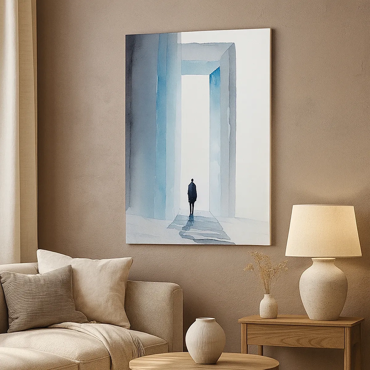 Canvastavla - Bild på duk - Lev utan gränser - 50x70 cm