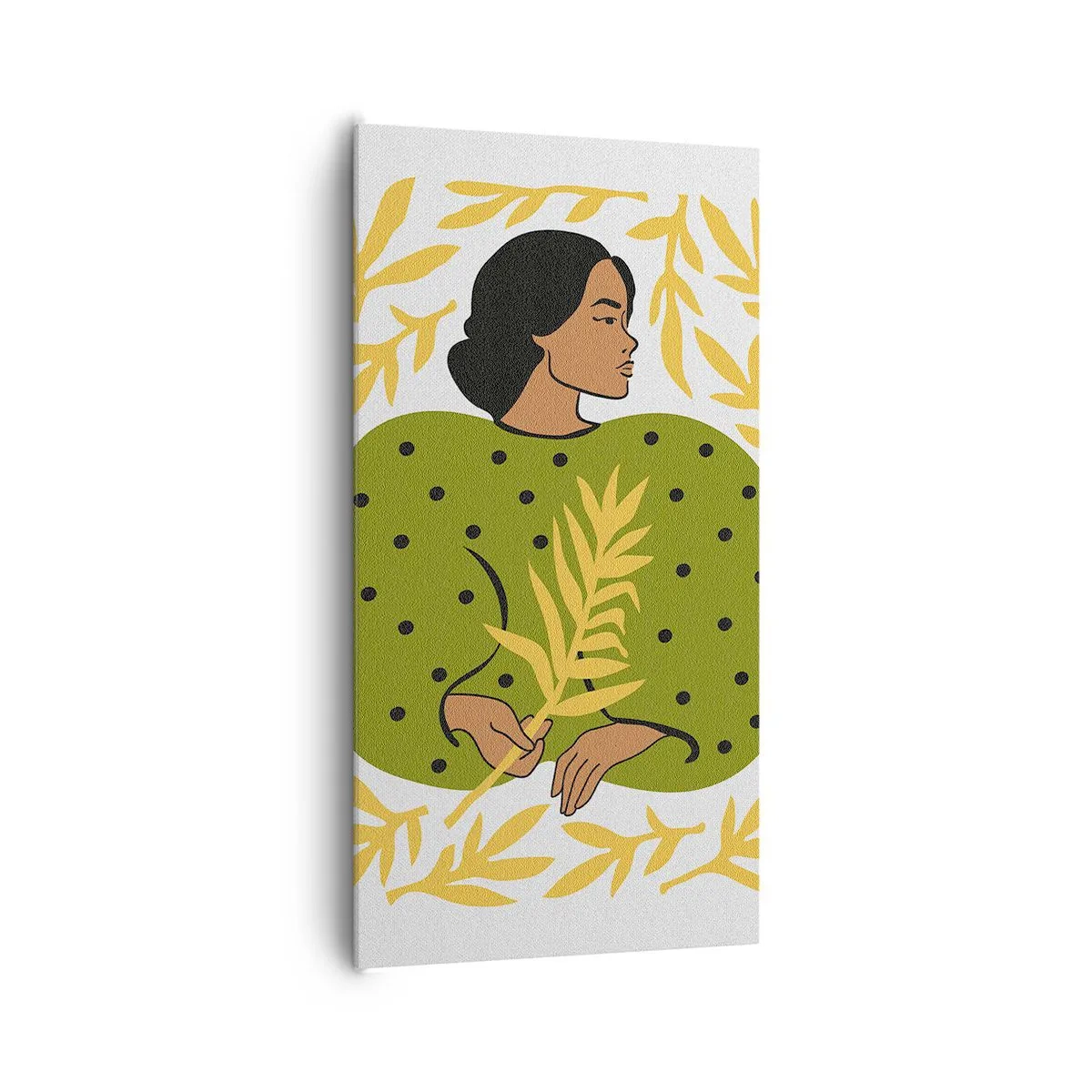 Canvastavla - Bild på duk - Hawaiiansk flicka - 65x120 cm