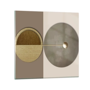 Glastavla - Bild på glas - Perfekt balans - 70x70 cm