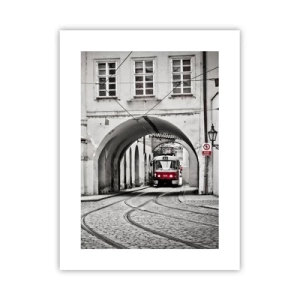 Affisch - Genom stadens labyrint - 30x40 cm