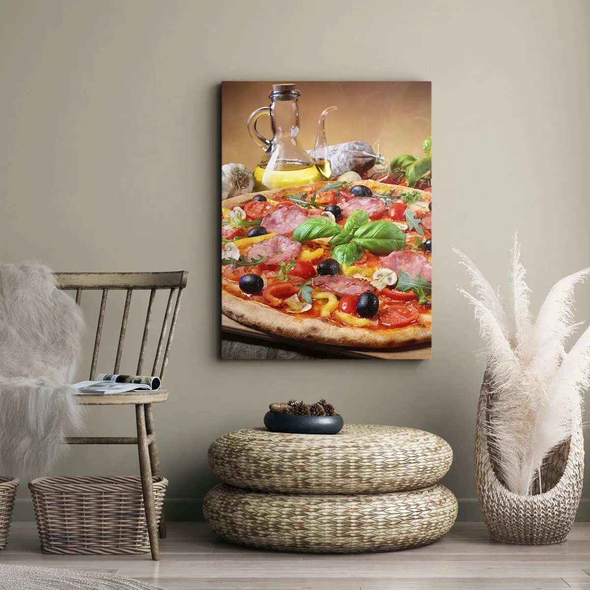 Canvastavla - Bild på duk - Med riktig italiensk smak - 50x70 cm