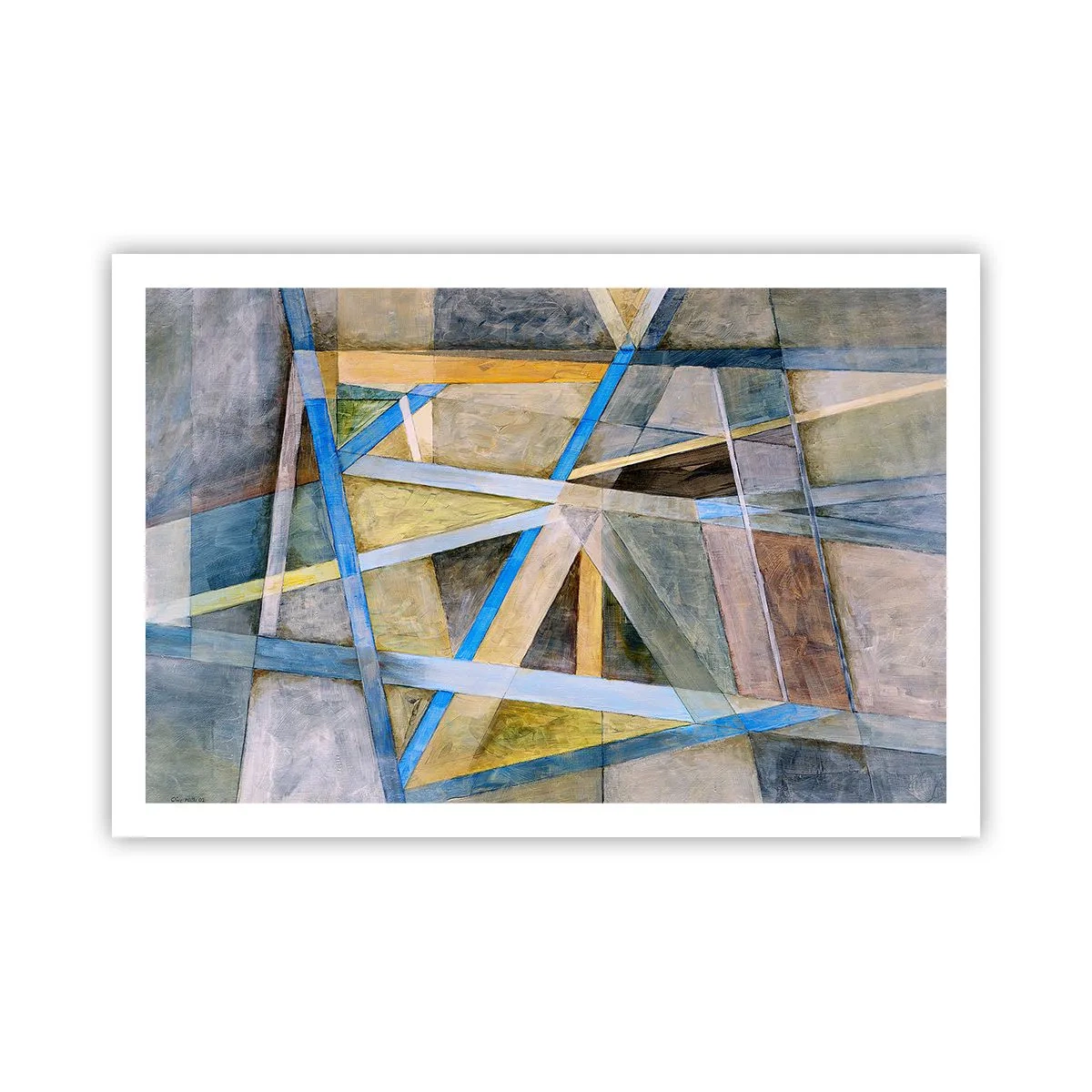 Affisch - Rakt fram eller diagonalt? - 91x61 cm