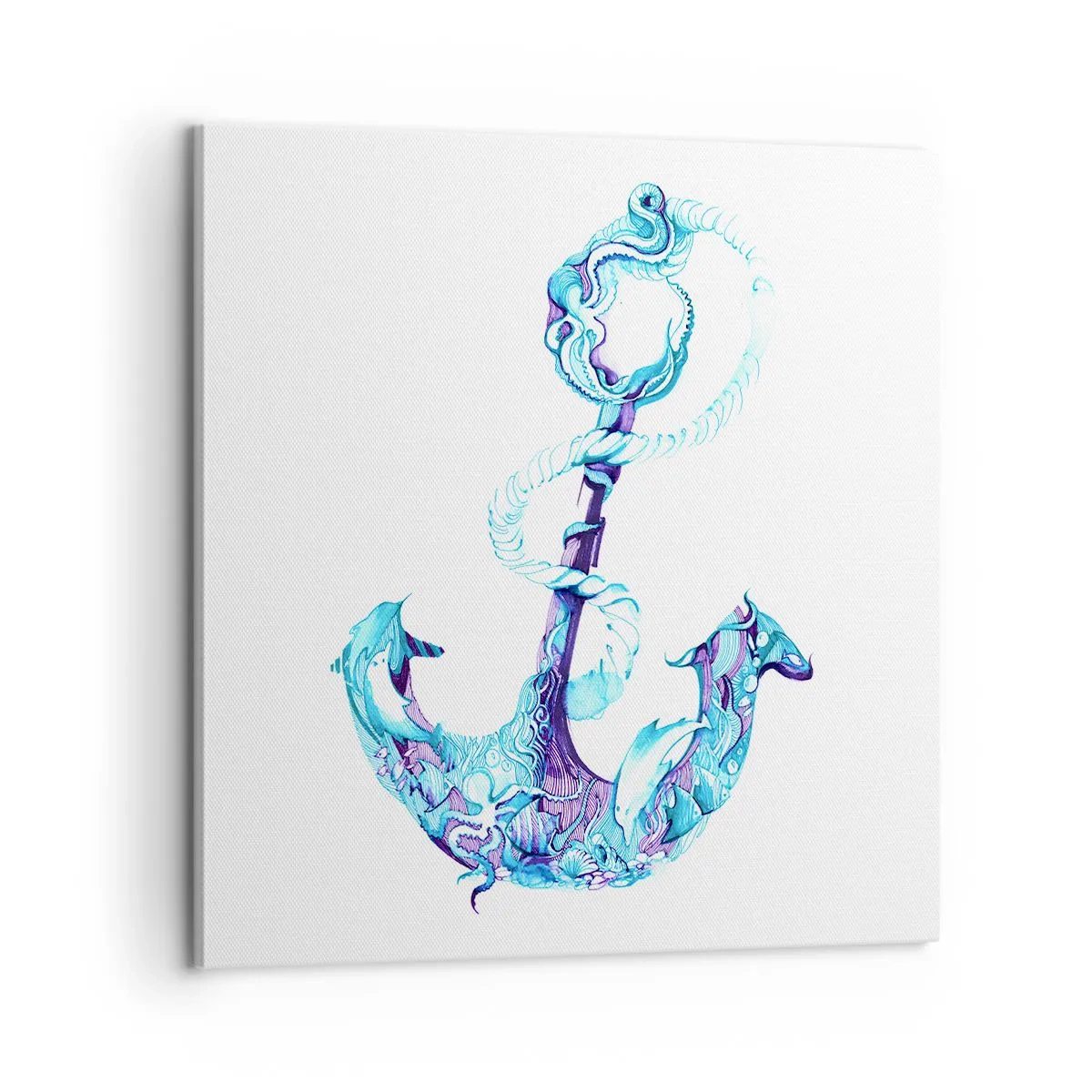 Canvastavla - Bild på duk - Håller havets hemligheter - 60x60 cm