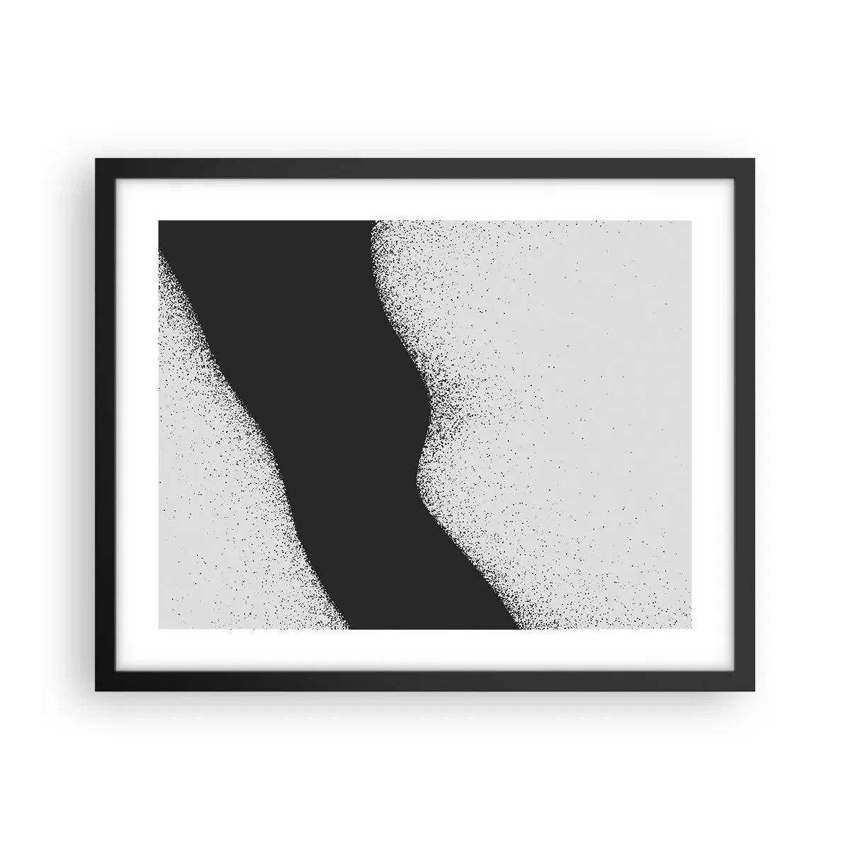 Affisch i svart ram - Flytande balans - 50x40 cm